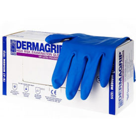 Перчатки латексные Dermagrip High Risk